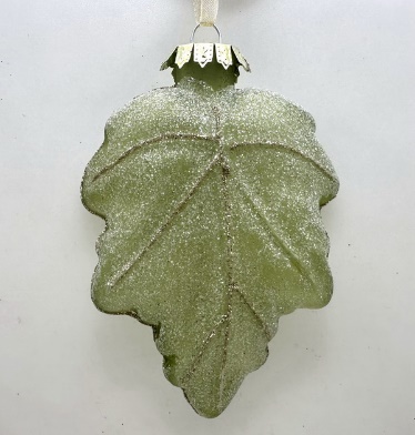 Glass Christmas decoration Leaf